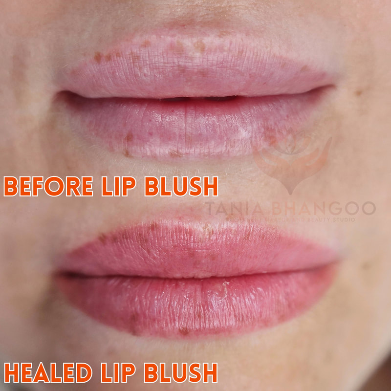 healed lip blush